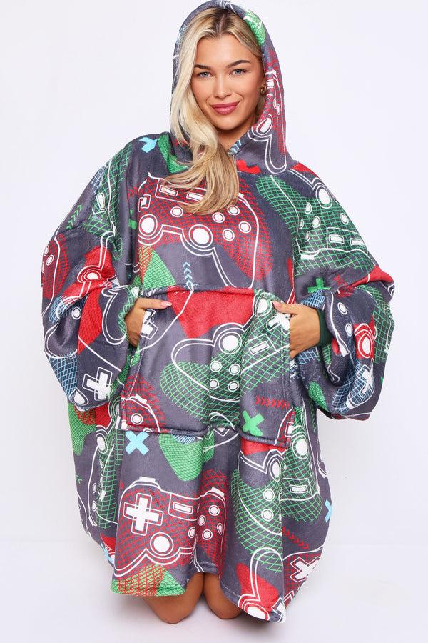 gaveno cavailia Xmas Adult Hoodie Gamer Grid