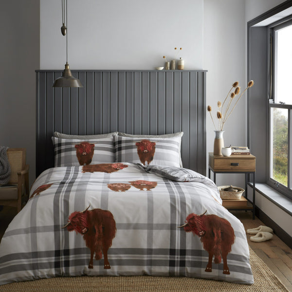 gaveno cavailia Hector Highland Cow Printed Duvet Set