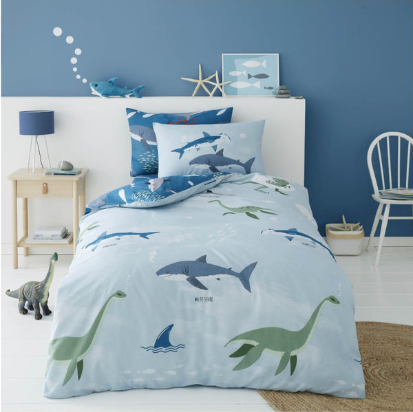 gaveno cavailia Kids Range Sea Dino Shark Duvet or Sheet Set