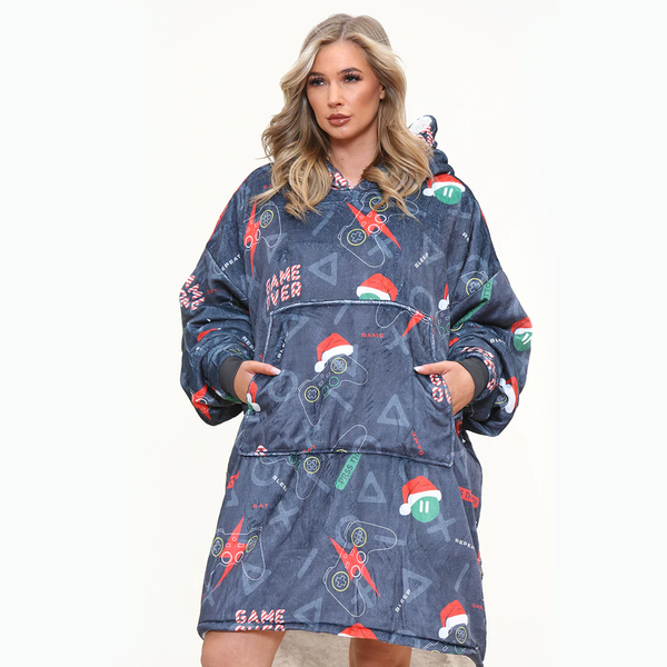 gaveno cavailia Xmas Adult Hoodie Festive Gamer Zone