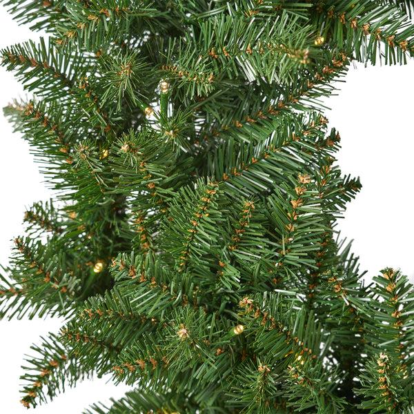 Gdf Studio 24-Inch Norway Spruce Pre-Lit Warm White LED Artificial Christmas Wreath