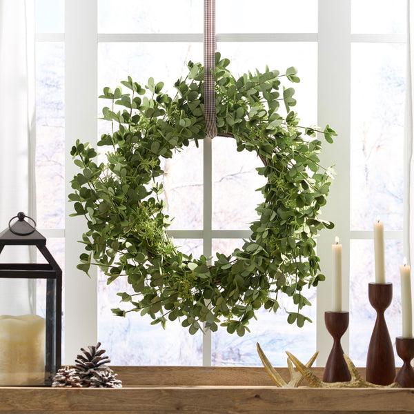 Gdf Studio 27 Inch Artificial Creeping Woodsorrel Wreath