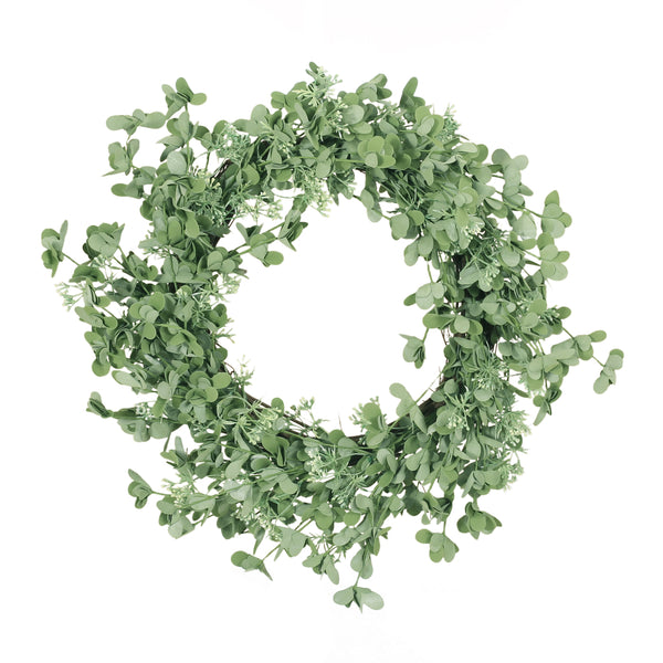 gdf studio 27 Inch Artificial Creeping Woodsorrel Wreath