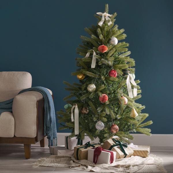 Gdf Studio 4.5-foot Mixed Spruce Hinged Artificial Christmas Tree