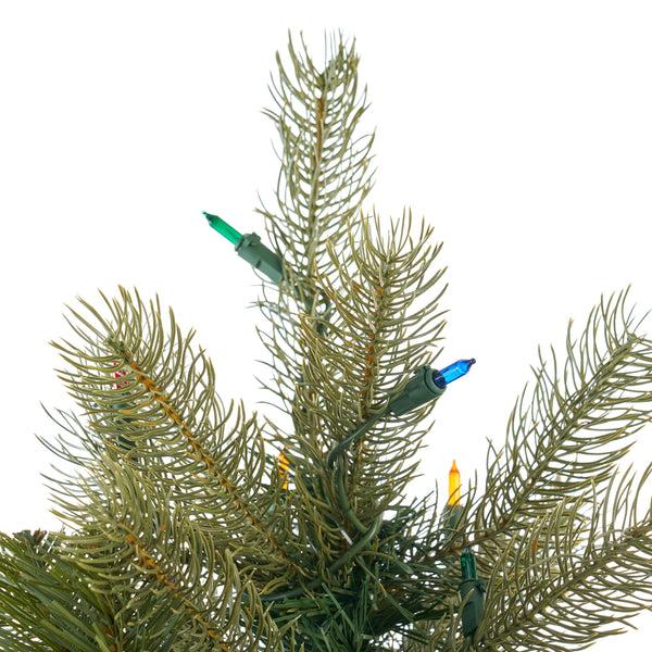 Gdf Studio 7.5-foot Mixed Spruce Hinged Artificial Christmas Tree