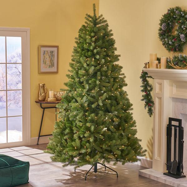 Gdf Studio 7-Foot Mixed Spruce Hinged Artificial Christmas Tree