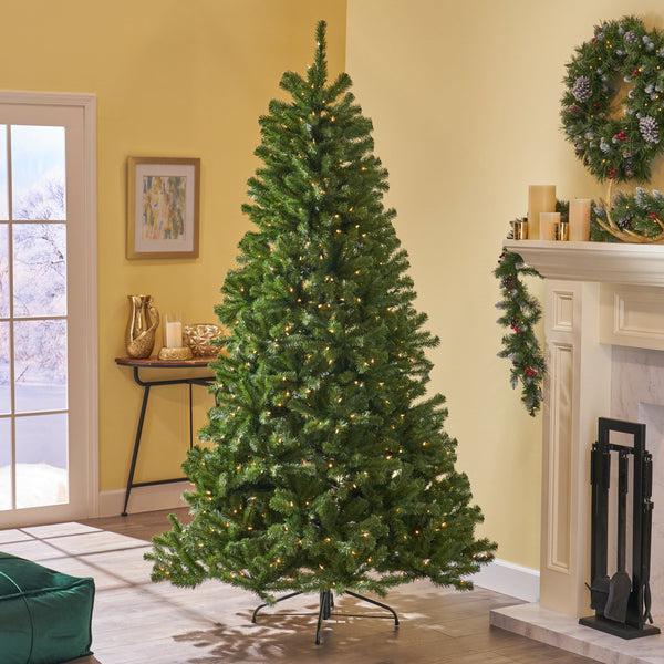 Gdf Studio 7-foot Noble Fir Hinged Artificial Christmas Tree