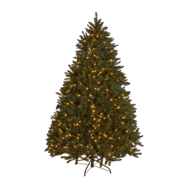 gdf studio 7-foot Norway Spruce Pre-Lit or Unlit Hinged Artificial Christmas Tree