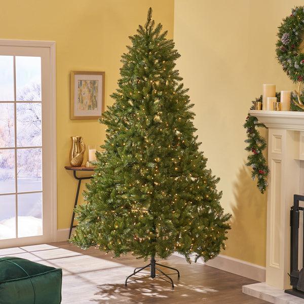 Gdf Studio 9-foot Fraser Fir Hinged Artificial Christmas Tree
