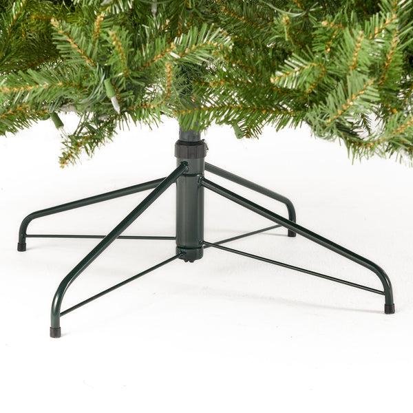 Gdf Studio 9-foot Fraser Fir Pre-Lit Clear LED Hinged Artificial Christmas Tree