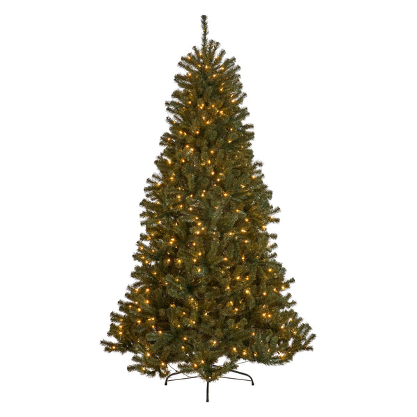 gdf studio 9-foot Noble Fir Hinged Artificial Christmas Tree