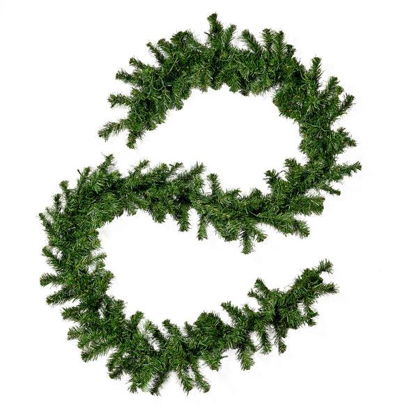 gdf studio 9-foot Noble Fir Pre-lit Warm White LED Artificial Christmas Garland