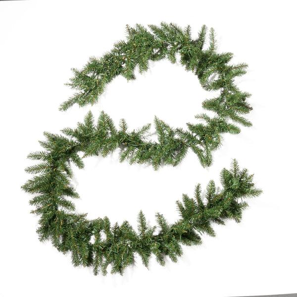 gdf studio 9-foot Norway Spruce Pre-Lit Warm White LED Artificial Christmas Garland