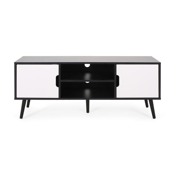 Gdf Studio Aaditya Mid Century Modern 2 Cabinets & Shelves TV Stand