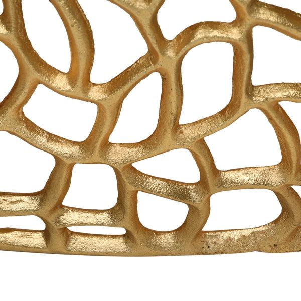 Gdf Studio Aaleyah Modern Aluminum Mesh Coffee Table Gold