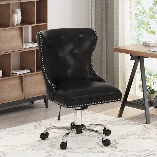 gdf studio Abagail Contemporary Tufted Swivel Office Chair