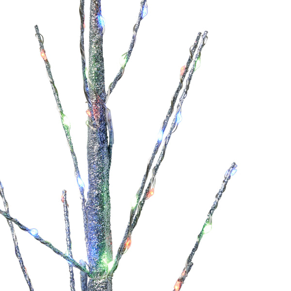 Gdf Studio Abdi 4-foot Pre-Lit 152 Multi-Color LED Artificial Christmas Twig Tree