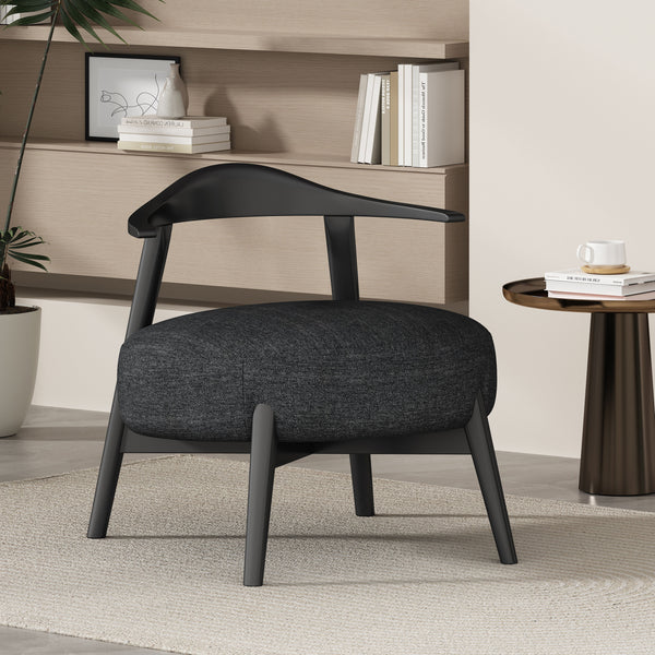 Gdf Studio Acamar Acamar Polyester And Birch Wishbone Accent Chair