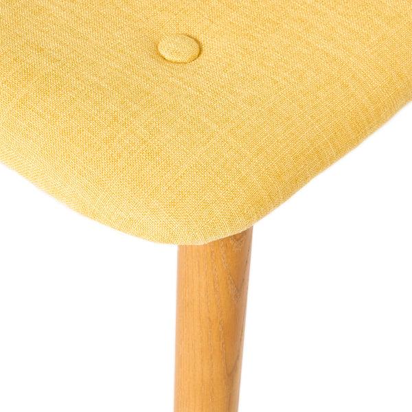 Gdf Studio Acantha Mid-Century Modern Wingback Fabric Chair And Ottoman Set