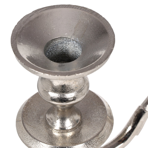 Gdf Studio Acosta Handmade 5 Candle Aluminum Candelabra Silver