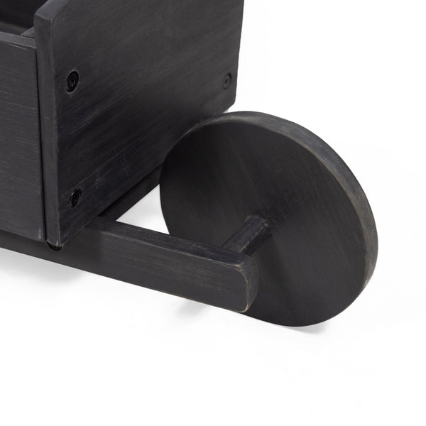 Gdf Studio Acworth Outdoor Acacia Wood Wheelbarrow Planter