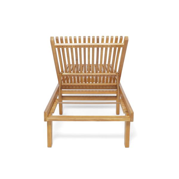 Gdf Studio Addisyn Outdoor Wooden Chaise Lounge (Set Of 2)