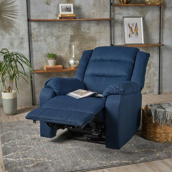 Gdf Studio Adelande Cushioned Fabric Power Recliner