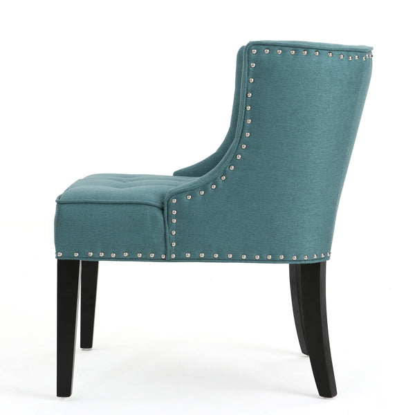 Gdf Studio Adelina Contemporary Upholstered Accent Chair With Nailhead Trim