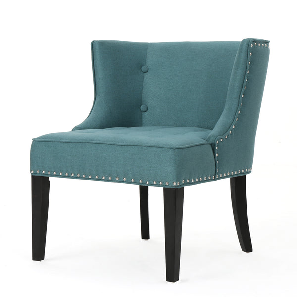 gdf studio Adelina Contemporary Upholstered Accent Chair with Nailhead Trim
