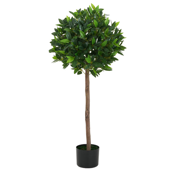 Gdf Studio Aeron 49" Artificial Topiary Bay Tree Ball With Pot - 2pcs