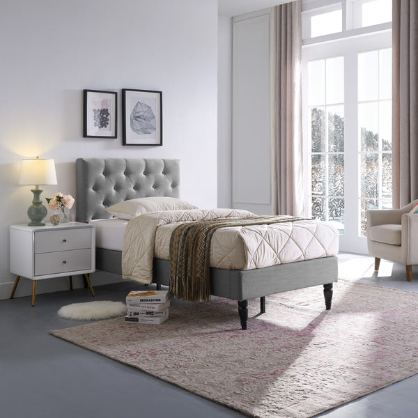 gdf studio Agnes Contemporary Upholstered Platform Bed