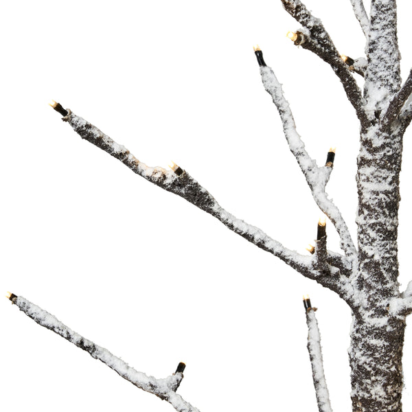 Gdf Studio Ahmiya 4-foot Pre-Lit 114 Warm White LED Artificial Christmas Twig Tree