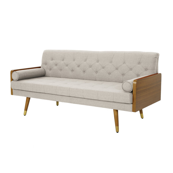 gdf studio Aidan Mid Century Modern Tufted Fabric Sofa