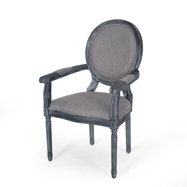 Gdf Studio Aisenbrey French Country Wood Upholstered Dining Chair
