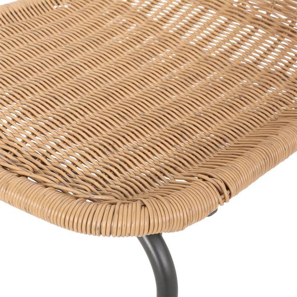 Gdf Studio Akim Outdoor Boho Wicker 6 Seater Dining Set