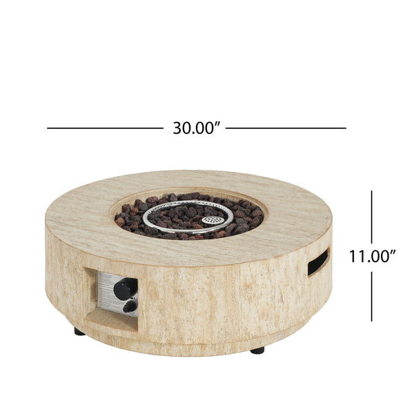 Gdf Studio Alarion Outdoor Fire Pit Table Set – 40 000 BTU Propane Fire Pit With Matching Tank Holder