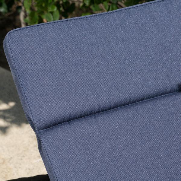 Gdf Studio Albany Outdoor Water-Resistant Fabric Chaise Lounge Cushions (Set Of 2)