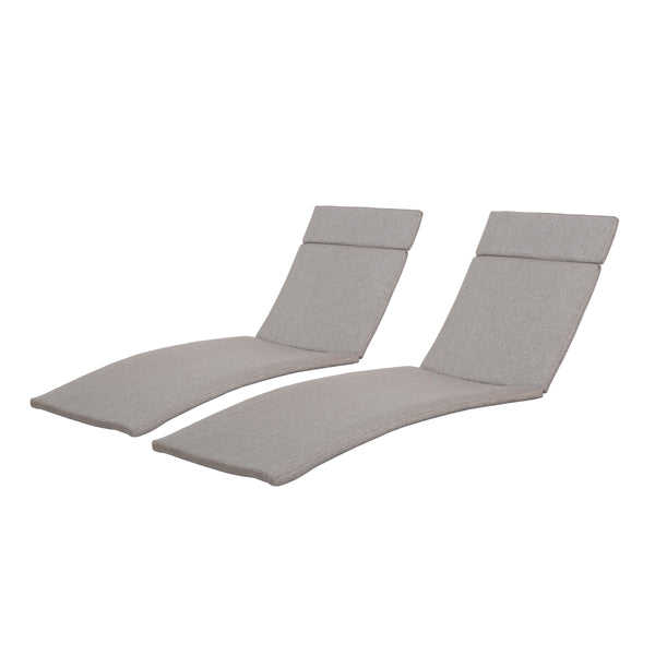 Gdf Studio Albany Outdoor Water-Resistant Fabric Chaise Lounge Cushions (Set Of 2)