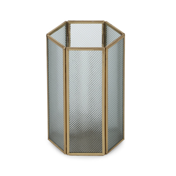Gdf Studio Albara Handmade Glass Panel Candle Holder