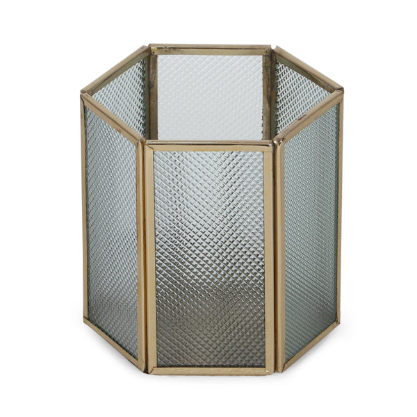 gdf studio Albara Handmade Glass Panel Candle Holder