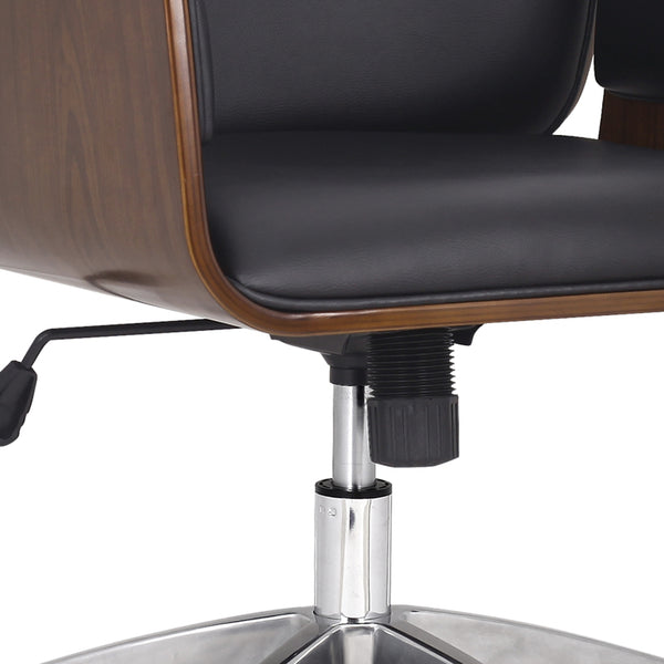 Gdf Studio Aleigha Mid-Century Modern Swivel Office Chair