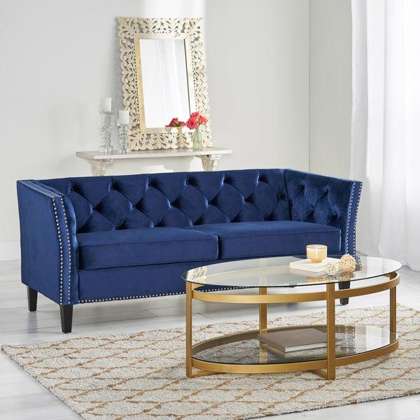 gdf studio Alessio Contemporary Tufted Velvet 3 Seater Sofa