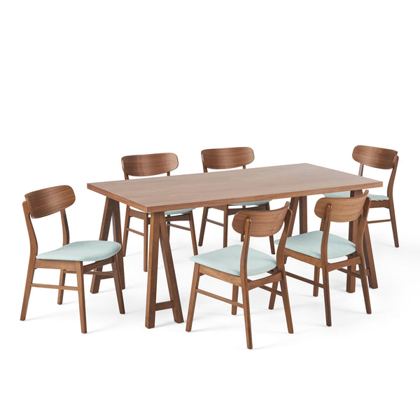 Gdf Studio Alexis Mid-Century Modern 7 Piece Dining Set