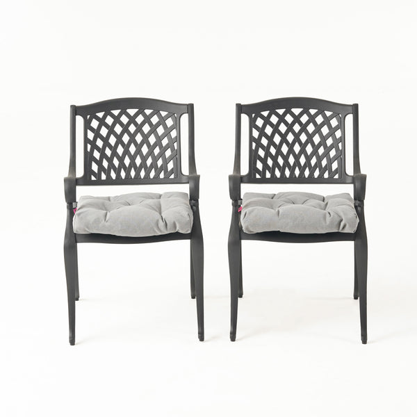 gdf studio Allee Outdoor Dining Chair with Cushion (Set of 2)