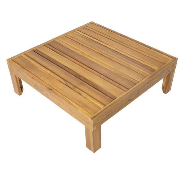 gdf studio Allegra Outdoor Acacia Wood Coffee Table