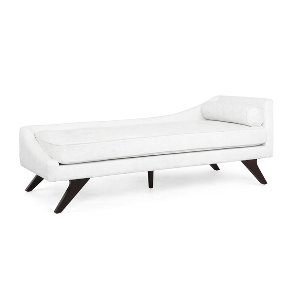 Gdf Studio Alphonso Mid-Century Modern Fabric Chaise Lounge