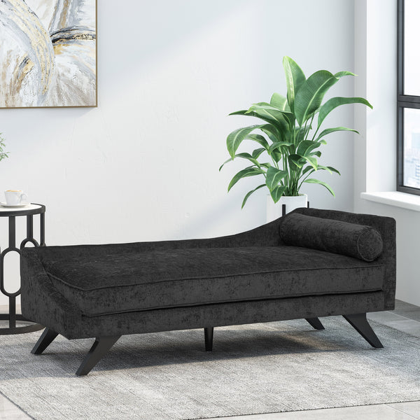 gdf studio Alphonso Mid-Century Modern Fabric Chaise Lounge