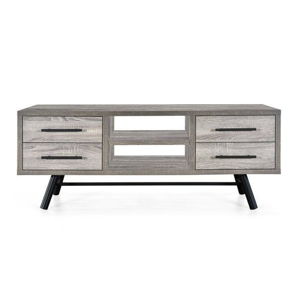 Gdf Studio Amariana Mid-Century Modern TV Stand With Storage