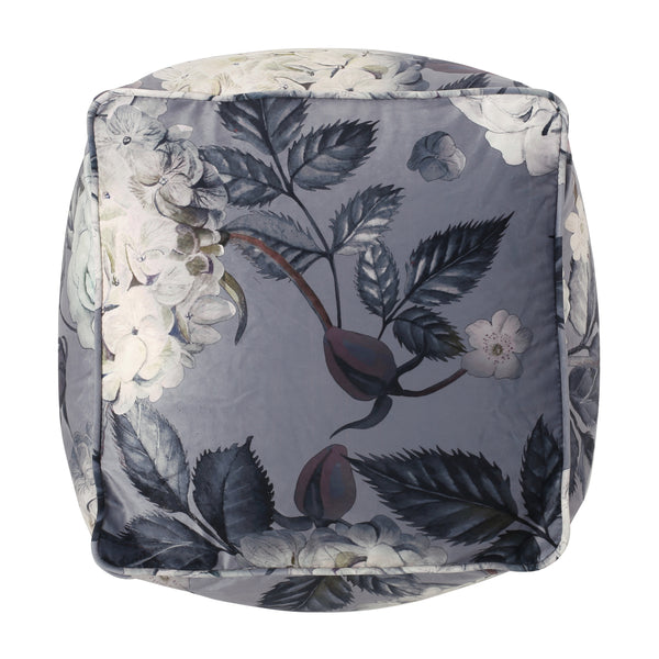Gdf Studio Amlin Traditional Fabric Flower Print Pouf