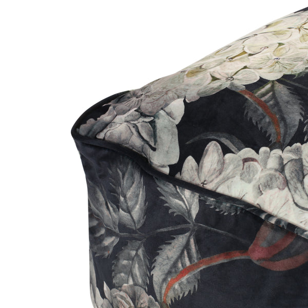Gdf Studio Amlin Traditional Fabric Flower Print Pouf